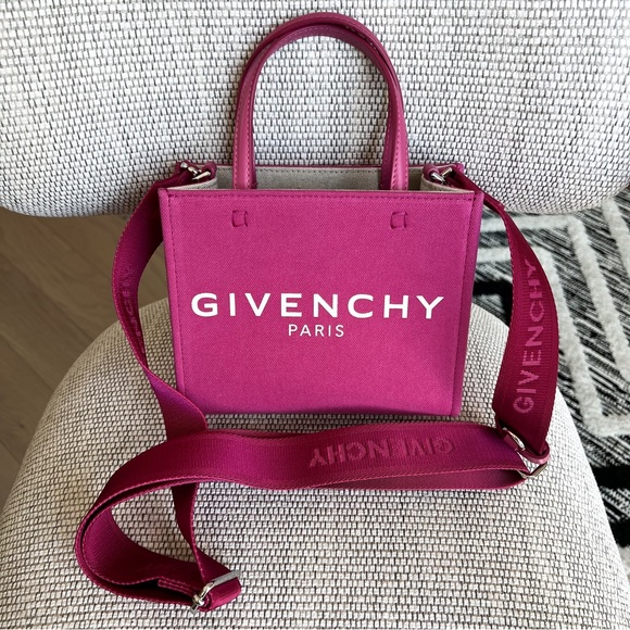Givenchy G-Tote Mini Canvas Shopping Bag - Picture 6 of 14